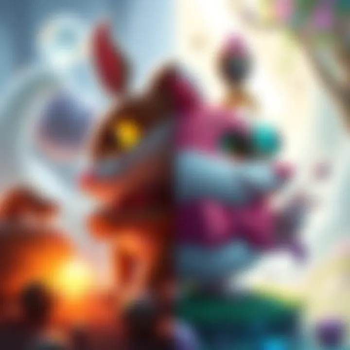 A side-by-side comparison of the requested art and the final artwork for the Hamsteria game capsule, showing differences in style and design.