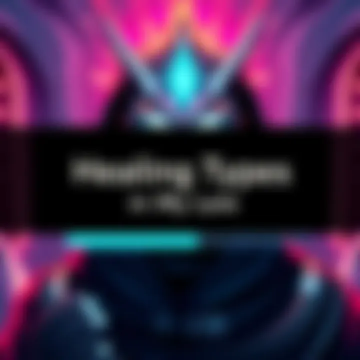 Character receiving healing based on health bar status, showing different healing animations for critical, partial, and full health.