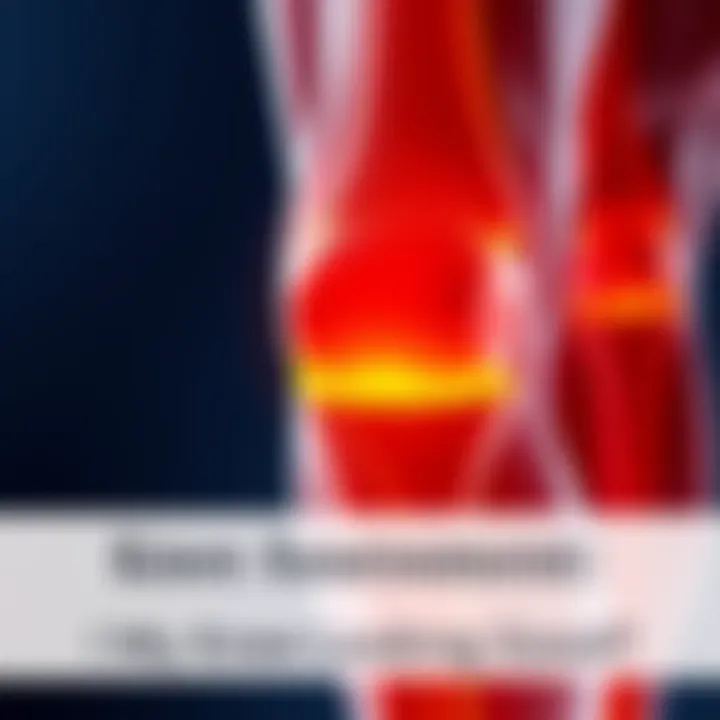 A close-up view of a healthy human knee showing skin, patella, and joint movement