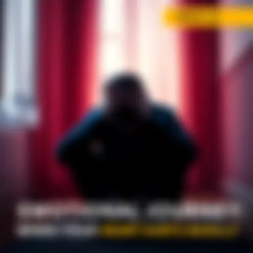 A person sitting alone in a room, holding their head in their hands, symbolizing emotional pain and heartache.