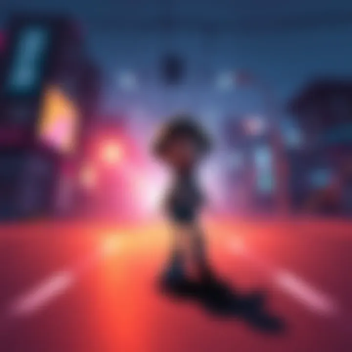 A screenshot showing a character in Hello Charlotte moving uncontrollably in one direction due to control issues.