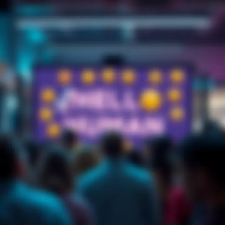 A screenshot of a TikTok video showing the phrase 'Hello Human' in bold text, surrounded by playful emojis, with people reacting to the challenge.