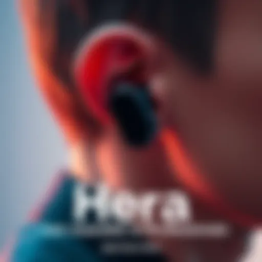 A small ear-clip device designed for hands-free recording, highlighting its sleek and modern design.