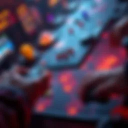 A player using mouse controls to navigate a hex grid map in a game setting, showcasing alternative control options.