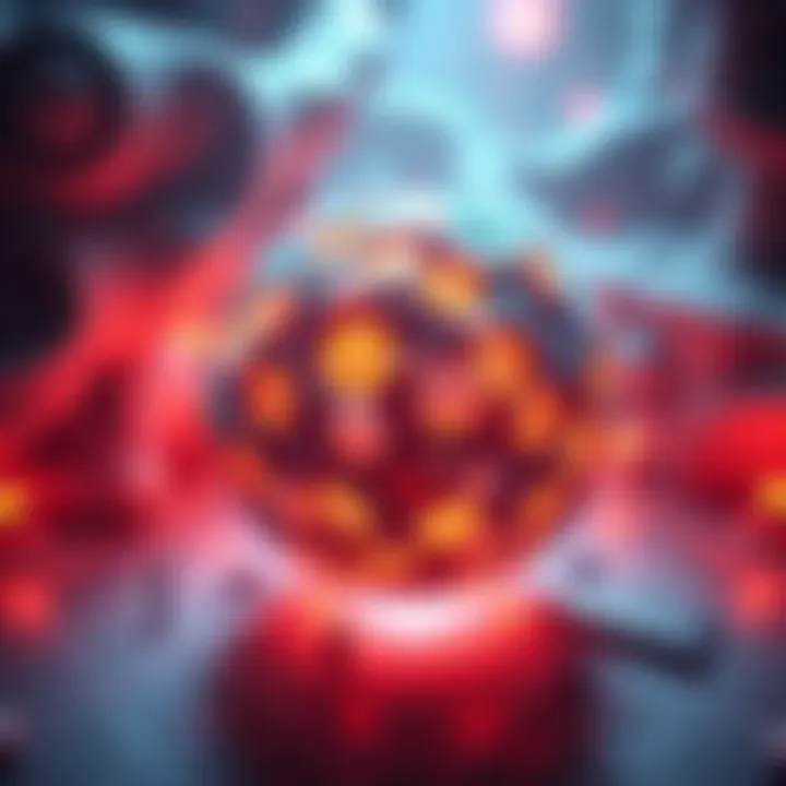 A spherical map made from hexagonal tiles in a vibrant game environment