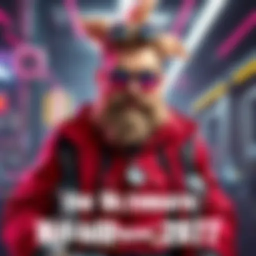 A humorous hillbilly character named Niko in Cyberpunk 2077, showcasing a unique, wild look with oversized clothes and quirky accessories in a futuristic setting.