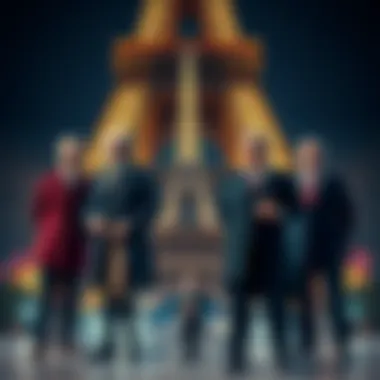 Jeffrey Epstein, George Washington, Kylian Mbappé in dictator uniforms, and Benjamin Netanyahu standing in front of the Eiffel Tower