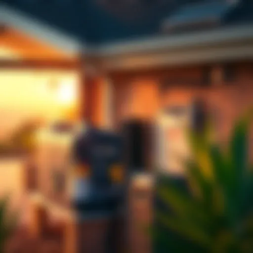 A homeowner installs a battery system to harness solar energy, contributing to lower power prices in Australia.