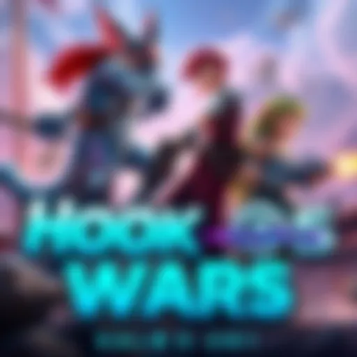 Concept art of Hook Wars featuring characters and game elements