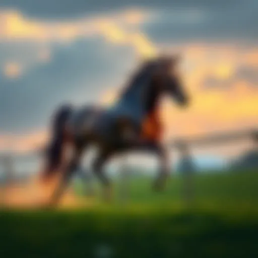 A pixel art animation of a horse running smoothly, showcasing its motion and design