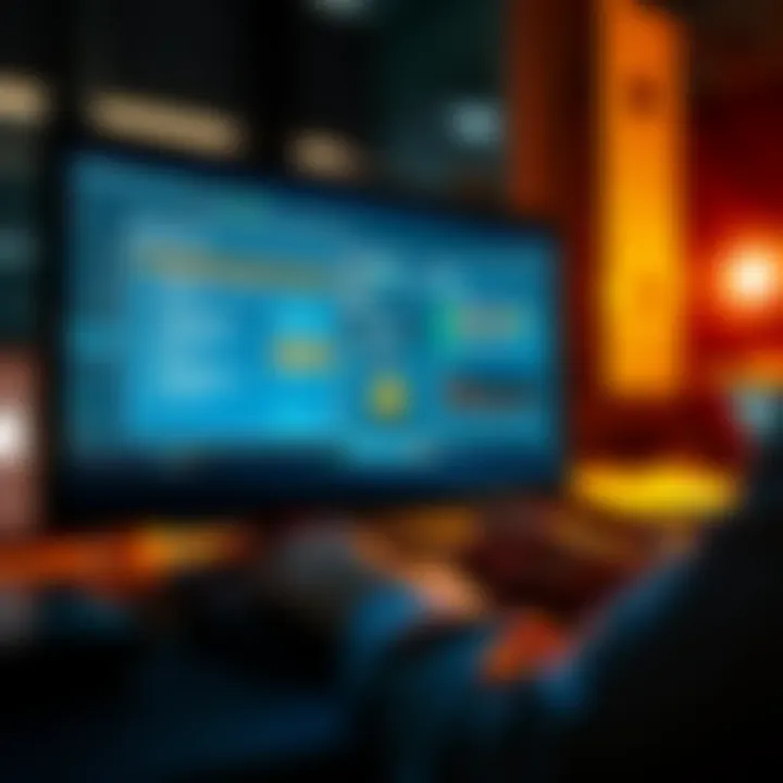 A person using a computer with a hotkey tool interface on screen, demonstrating automated features for ChatGPT Plus.