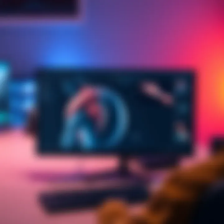 A computer screen displaying the Houdini interface with muscle simulations in progress, showcasing various tools and options for animators.