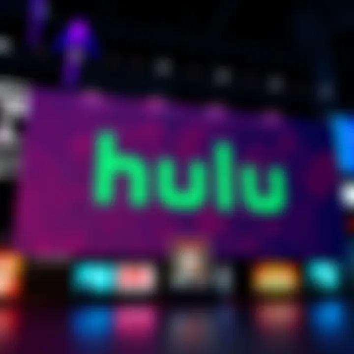 A digital banner from Hulu showing visible tracking markers on it, highlighting a quality control error.