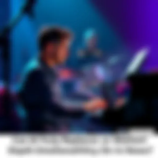 A musician playing an emotional piece on a piano, conveying deep feelings through their expression and body language.