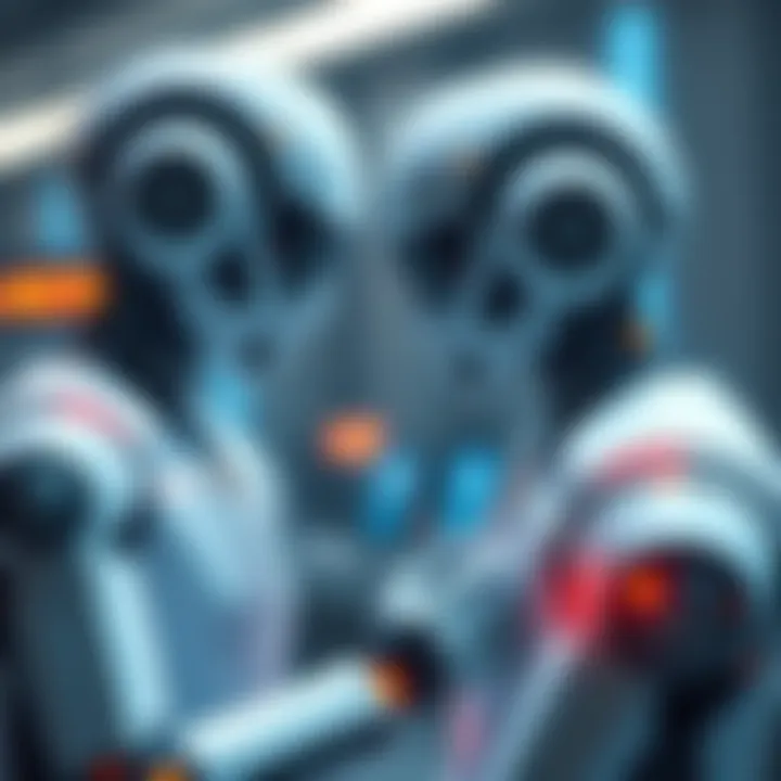 A person and a robot engaging in a conversation, showcasing empathy in their communication.
