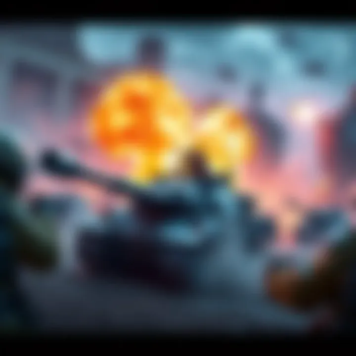 Gameplay of Human Protocol RTS Game Footage showcasing gameplay from the Human Protocol real-time strategy game, featuring base building and tank battles.