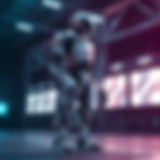 A biomimetic humanoid robot standing with its high-strength fiber body, showcasing strength and flexibility.