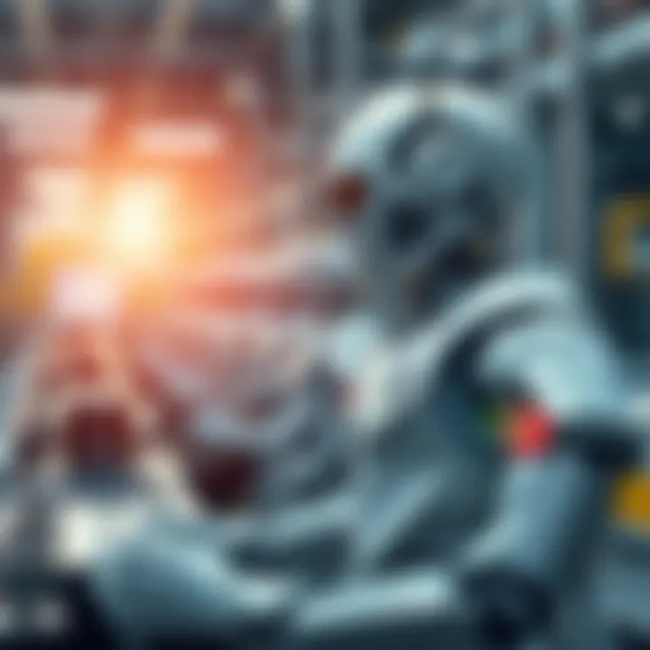 A humanoid robot working alongside employees on a BMW production line in Germany