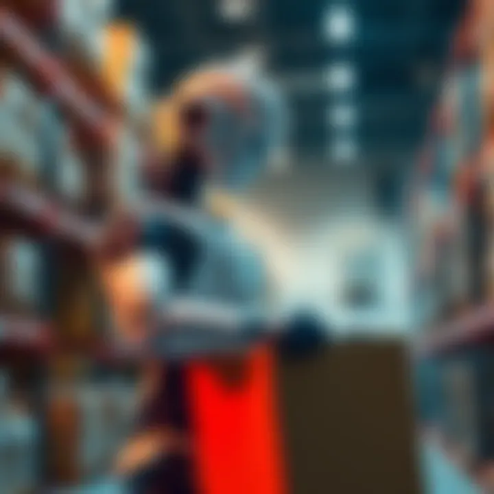 A humanoid robot unloading boxes in a warehouse setting, showcasing the shift in labor dynamics.
