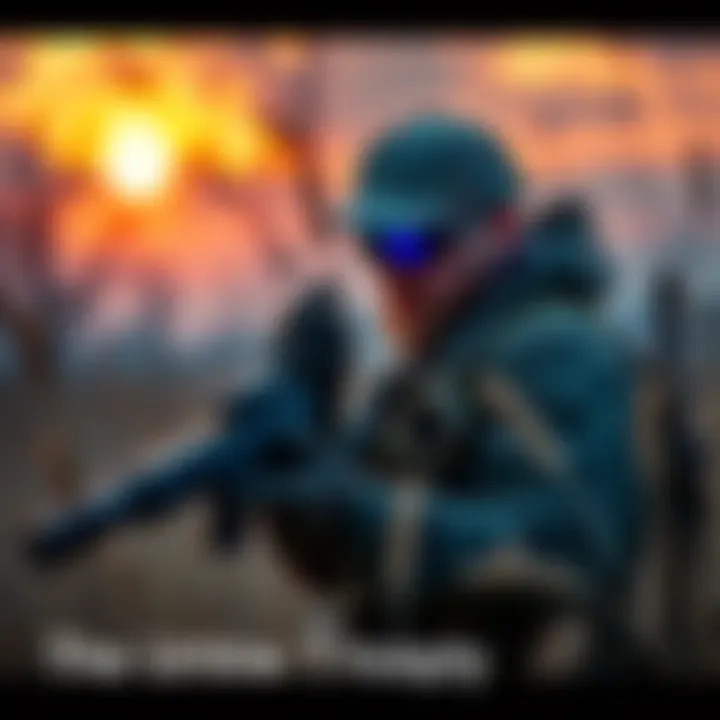 A modern hunter using advanced technology in the field, showcasing a blend of nature and gadgets, with tools for tracking and efficiency.