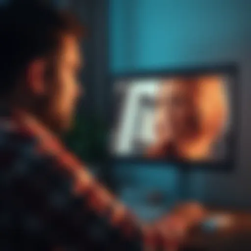 A husband looking for assistance to integrate his wife's face into a movie clip on a computer screen.