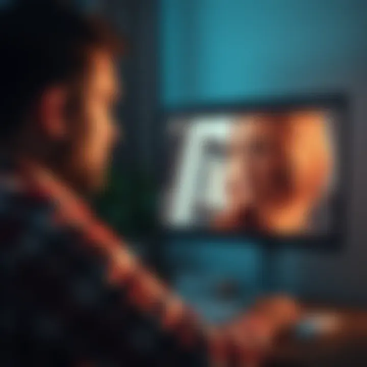 A husband looking for assistance to integrate his wife's face into a movie clip on a computer screen.