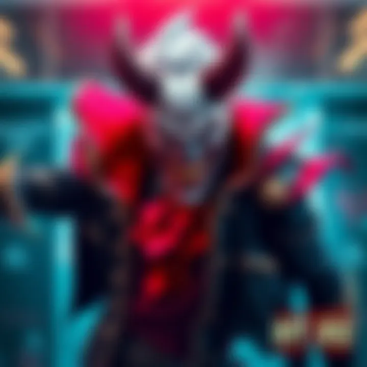 A powerful character combining traits of multiple famous villains, showcasing a mix of costumes and features from iconic antagonists, in a dramatic setting.