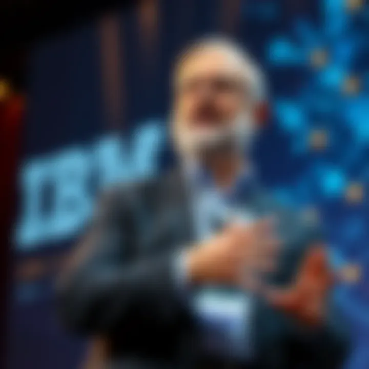 IBM CEO Arvind Krishna discusses the future of AI technology at a conference