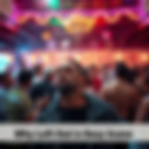 A person looks lonely at a lively party, surrounded by people socializing and enjoying themselves.