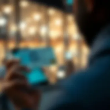 A person holding a driver's license and a smartphone, showing the ID verification process for online access