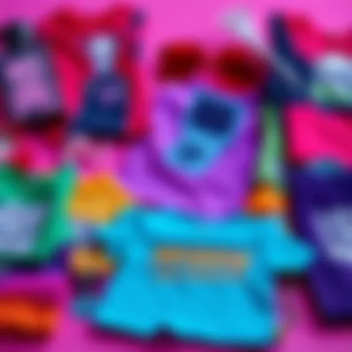 Various I Got Pipsqueak merchandise items displayed together, showcasing vibrant colors and designs that reflect the trend's popularity.
