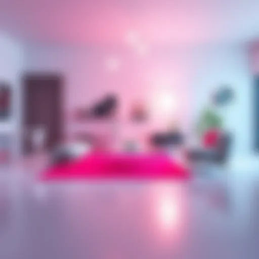 A 3D rendering of a modern furniture design inspired by IKEA, showcasing clean lines and simple aesthetics.