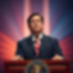 Illinois Governor JB Pritzker announces suspension of tax breaks for data centers, standing at a podium with a serious expression.