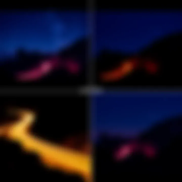 A side-by-side comparison of images showing the upscale from 1280x720 pixels to 5120x2880 pixels, highlighting clarity and detail improvements.