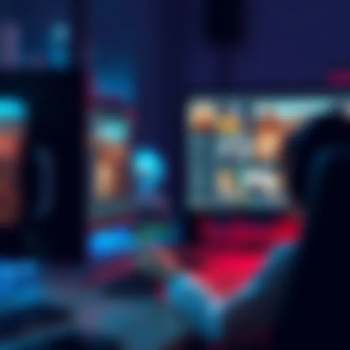 A person using a computer to enhance images in Flux Klein 9B software, focusing on reference images for better results.