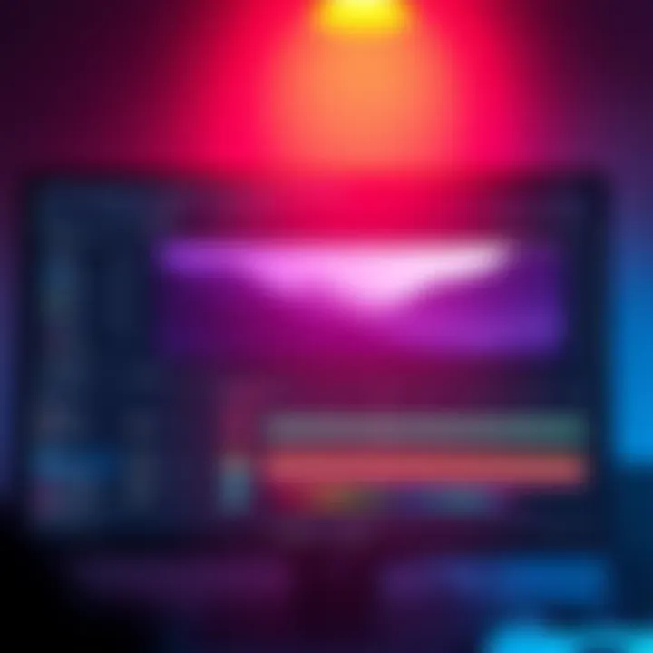 A screen showing the After Effects interface with layers being imported into a project