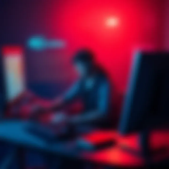 An indie game developer sitting at a desk, looking frustrated while looking at a computer screen displaying low wishlist numbers