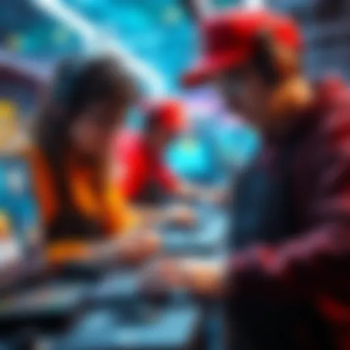 Indie Game Developers at Work Indie developers creating a platformer game inspired by classic titles with AI technology