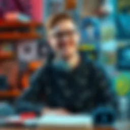Joe Henson, also known as Indie Game Joe, smiling confidently in a casual setting, surrounded by game development materials.