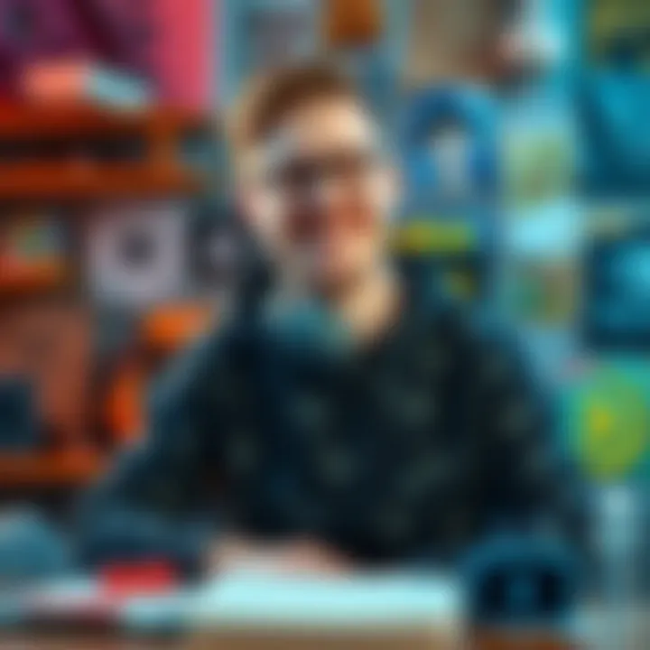 Joe Henson, also known as Indie Game Joe, smiling confidently in a casual setting, surrounded by game development materials.