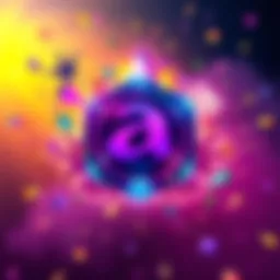 A digital artwork showcasing the logo of an indie game surrounded by vibrant colors and excitement symbols, reflecting growing interest among gamers.