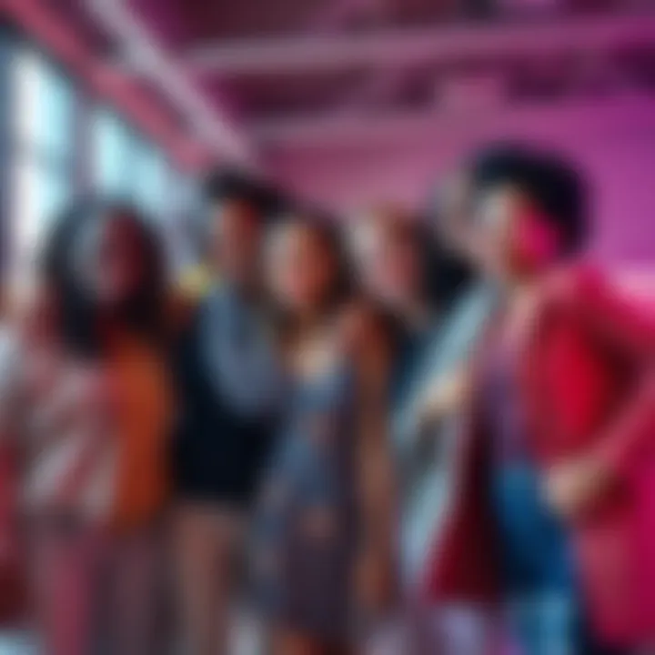 A group of diverse women smiling and standing together, showing unity and strength.