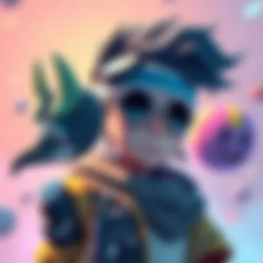 Innovative Character Design A modern character design showcasing unique styles and techniques in a colorful art style.