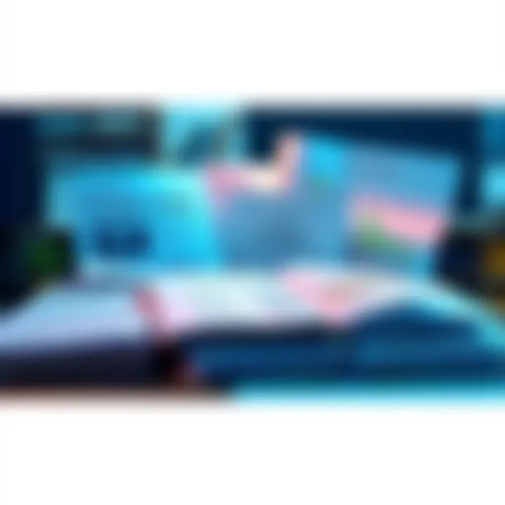 Inspiring Machine Learning Thesis A collection of academic papers on machine learning arranged on a desk, showcasing research and innovation for PhD students.