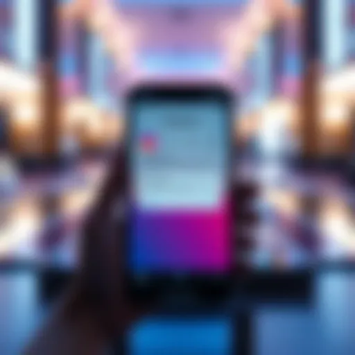 A smartphone displaying the Instagram app with a new premium subscription option highlighted.