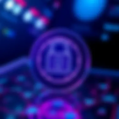 Instagram logo surrounded by a lock symbol representing privacy and security against AI-generated accounts