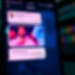 A screenshot showing interruptive ads appearing between messages in a chat app, causing confusion among users.