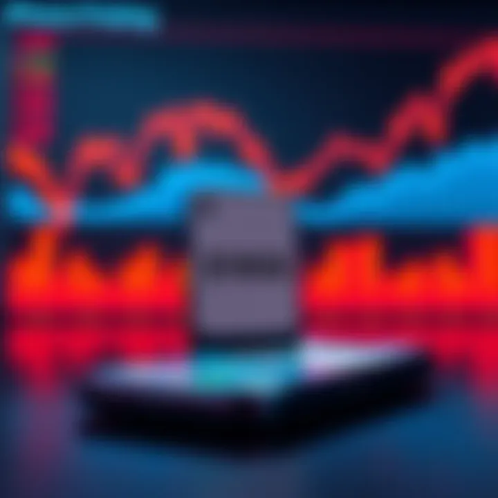 A graphic showing an iPhone with a price tag rising. Background features a chart indicating increasing DRAM prices.