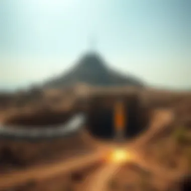 Underground missile site in Iran with missile launchers visible