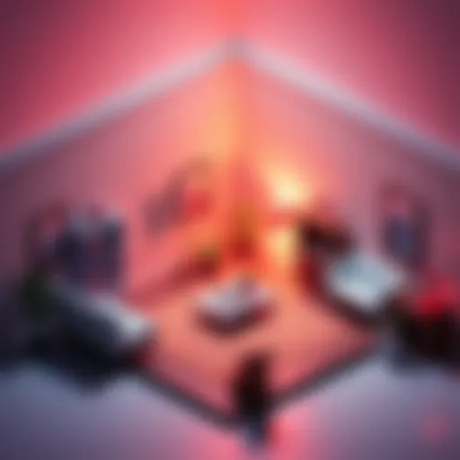 A beginner's isometric room model showing furniture and decor
